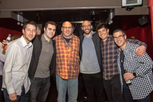 Rickey Deutsch, Tony Shapiro, Michael Greenfield, Ross Miller, Adam Robinson, Robbie Deutsch at the Rockin' for Rory event